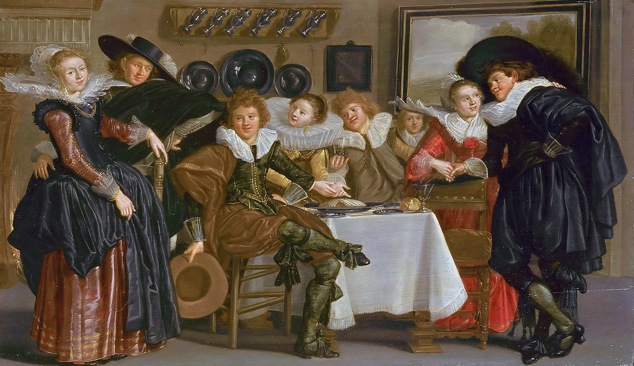 Allegra compagnia - Koninklijk Kabinet van Schilderijen Mauritshuis, L'Aia
